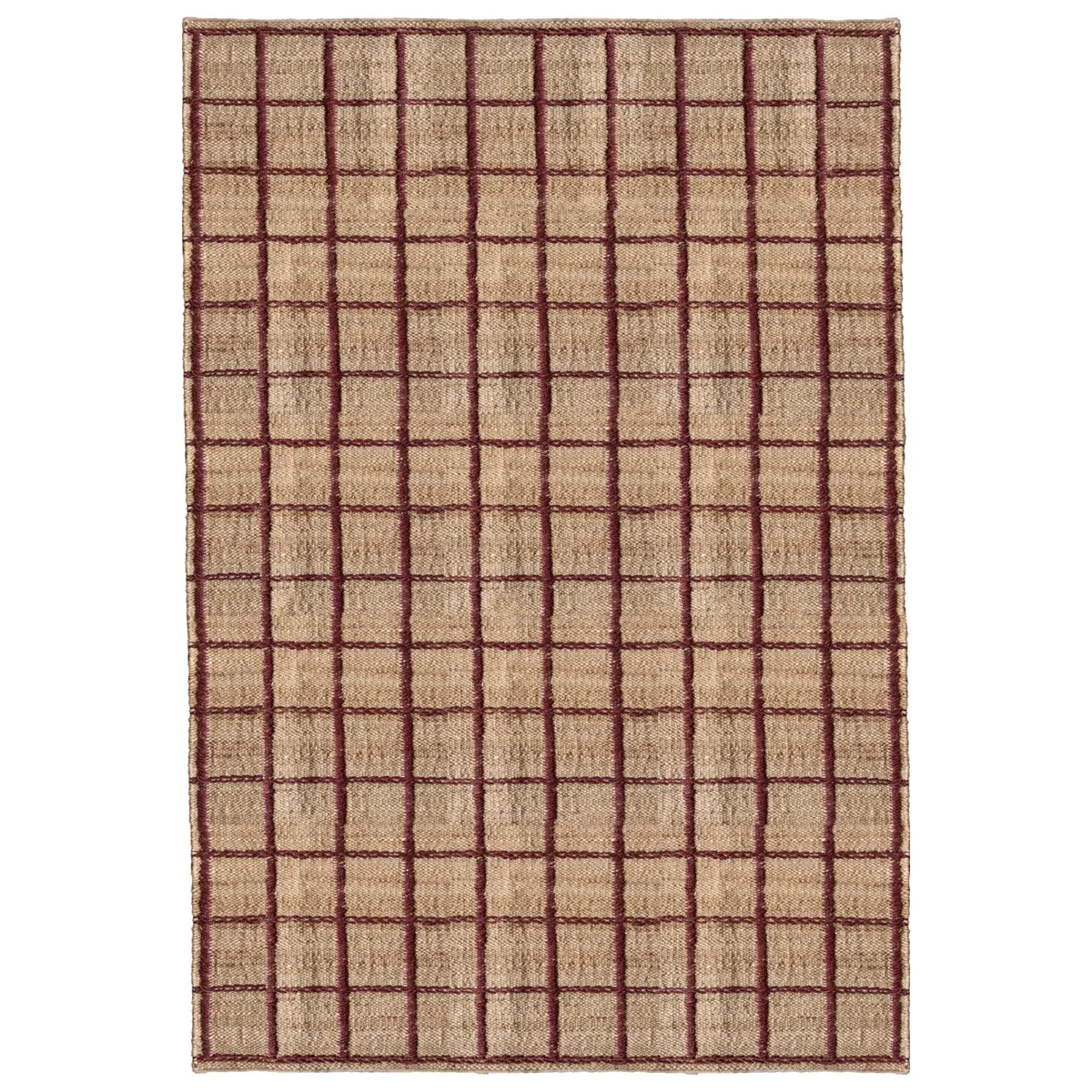 Burgundy Frame Jute