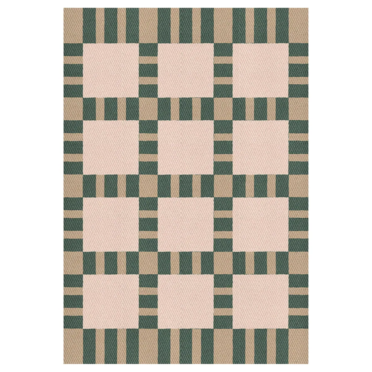 Green Tartan Jute