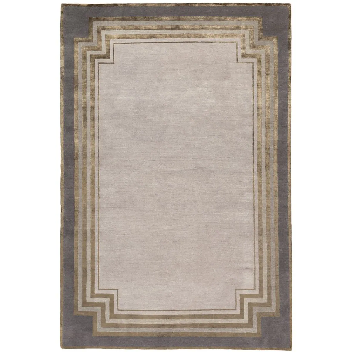 Stepped Border Silk